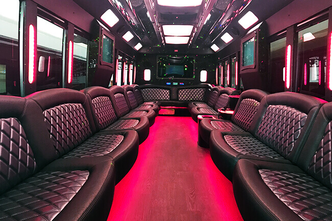 limo bus rental for large groups